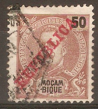 Mozambique 1911 50r Brown. SG153.