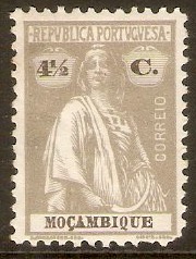 Mozambique 1919 4c Drab. SG274.