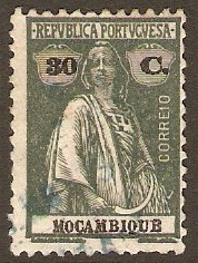 Mozambique 1919 30c Deep grey-green. SG287.