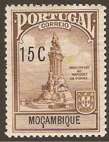 Mozambique 1925 15c Brown. SGC327.