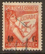 Mozambique 1933 40c Vermilion. SG337.