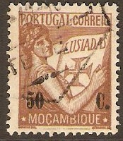 Mozambique 1933 50c Brown. SG339.