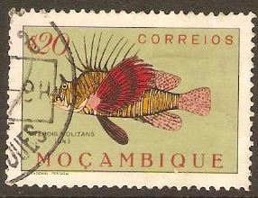 Mozambique 1951 20c Fishes Series. SG443.