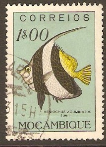 Mozambique 1951 1E Fishes Series. SG447.
