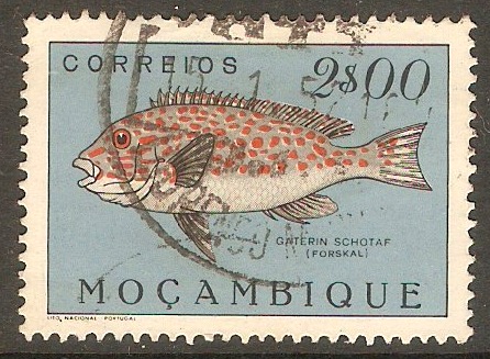 Mozambique 1951 2E Fishes Series. SG449.