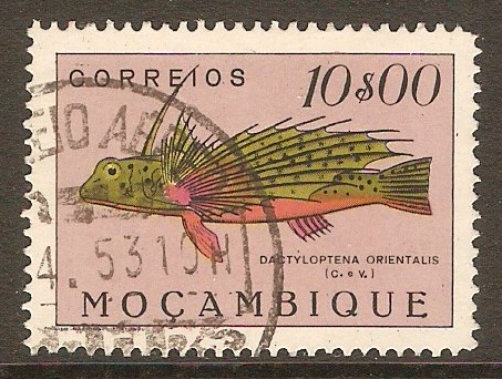 Mozambique 1951 10E Fishes Series. SG459.