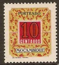Mozambique 1952 10c Postage Due. SGD468.