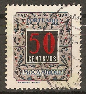 Mozambique 1952 50c Postage Due. SGD470.