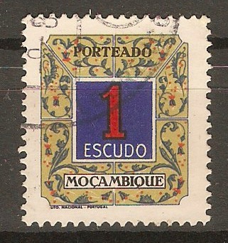 Mozambique 1952 1E Postage Due. SGD471.