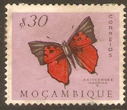 Mozambique 1953 30c Butterfly and Moth Series. SG475.