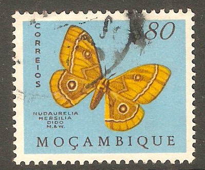 Mozambique 1953 80c Butterfly and Moth Series. SG478.