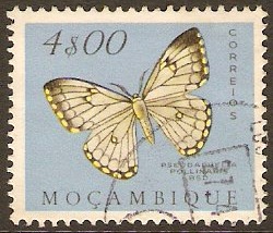 Mozambique 1953 4E Butterfly and Moth Series. SG485.