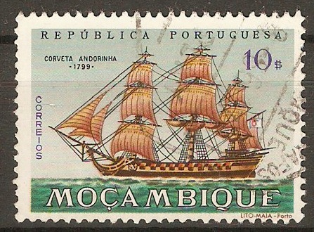 Mozambique 1963 10E Sailing Ships Series. SG564.