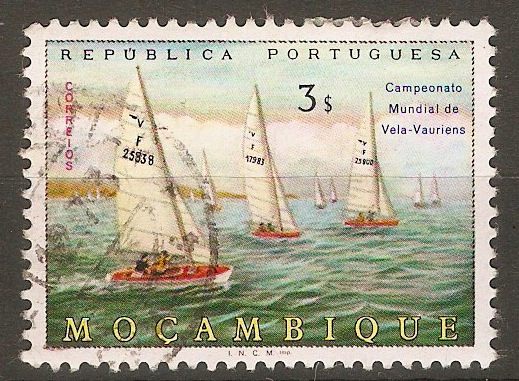 Mozambique 1972 3E Yachting Championships stamp. SG622. - Click Image to Close