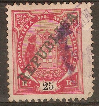 Mozambique Company 1911 25r Carmine. SG153.