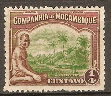 Mozambique Company 1918 c Green and brown. SG199A.