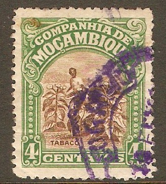 Mozambique Company 1918 4c Brown and green. SG205A.