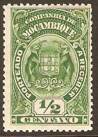 Mozambique Company 1919 c Green Postage Due. SG217B.