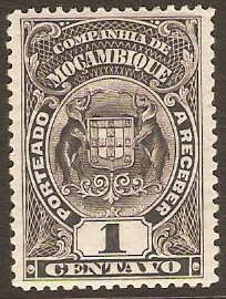 Mozambique Company 1919 1c Slate Postage Due. SG218B.