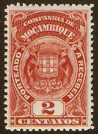 Mozambique Company 1919 2c Brown-lake Postage Due. SG219B.