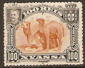 Nyassa Company 1901 100r Black and bistre. SG36.