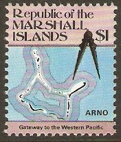 Marshall Islands 1984 $1 Maps Series. SG17.