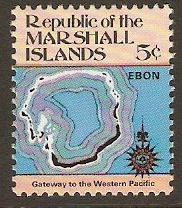 Marshall Islands 1984 5c Maps Series. SG7.