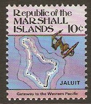 Marshall Islands 1984 10c Maps Series. SG8.