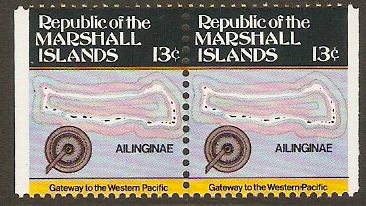 Marshall Islands 1984 13c Maps Series. SG9.