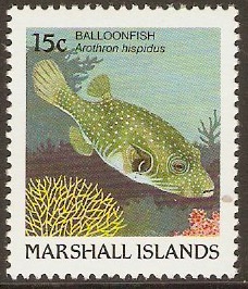 Marshall Islands 1988 15c Fishes Series. SG150.
