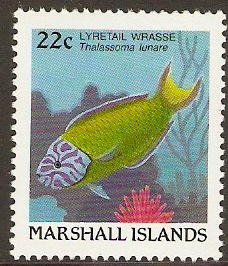 Marshall Islands 1988 22c Fishes Series. SG152.