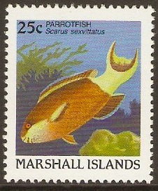 Marshall Islands 1988 25c Fishes Series. SG153.