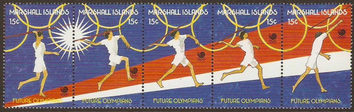 Marshall Islands 1988 15c Olympic Games Set. SG166-SG170.