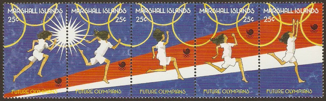 Marshall Islands 1988 25c Olympic Games Set. SG171-SG175.