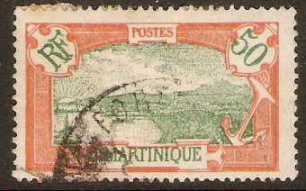 Martinique 1922 50c Green and dull red. SG98.