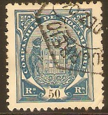 Mozambique Company 1895 50r Blue. SG24.