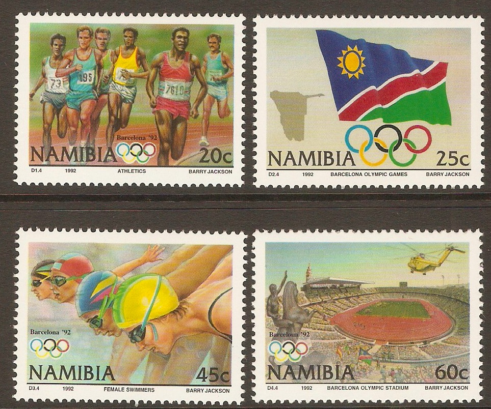 Namibia 1992 Olympic Games set. SG597-SG600.