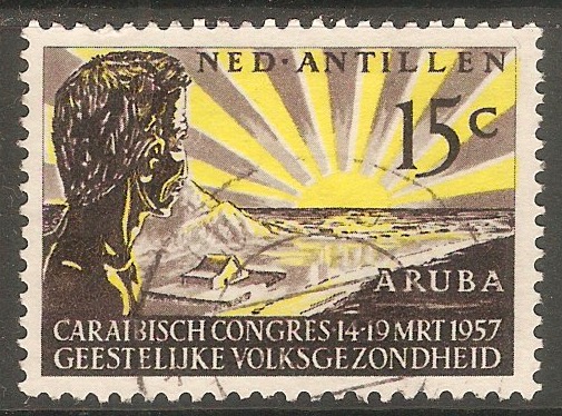 Netherlands Antilles 1957 15c Mental Health Congress. SG358.