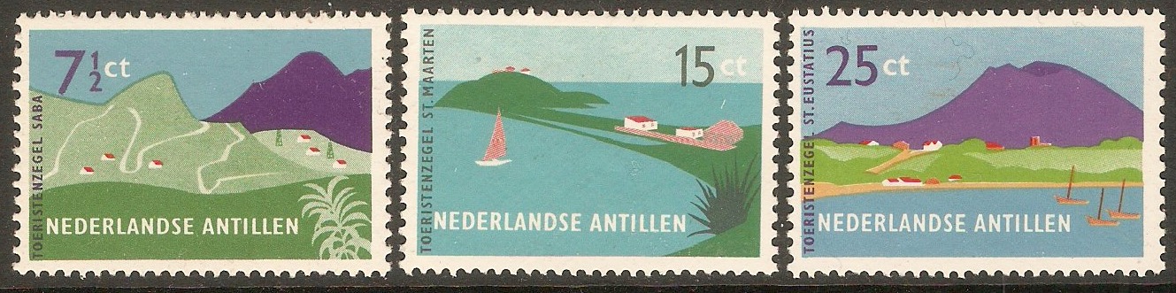 Netherlands Antilles 1957 Tourist Publicity set. SG359-SG361.