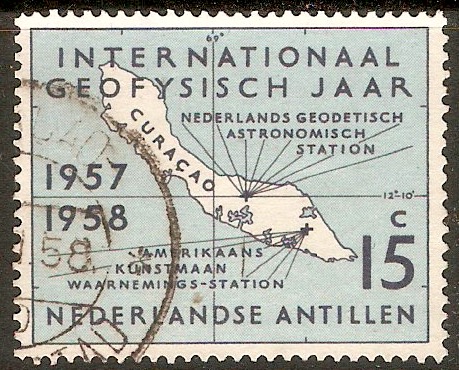 Netherlands Antilles 1957 15c Geophysical Year. SG367.
