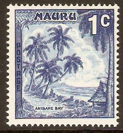 Nauru 1966 1c Deep blue. SG66.