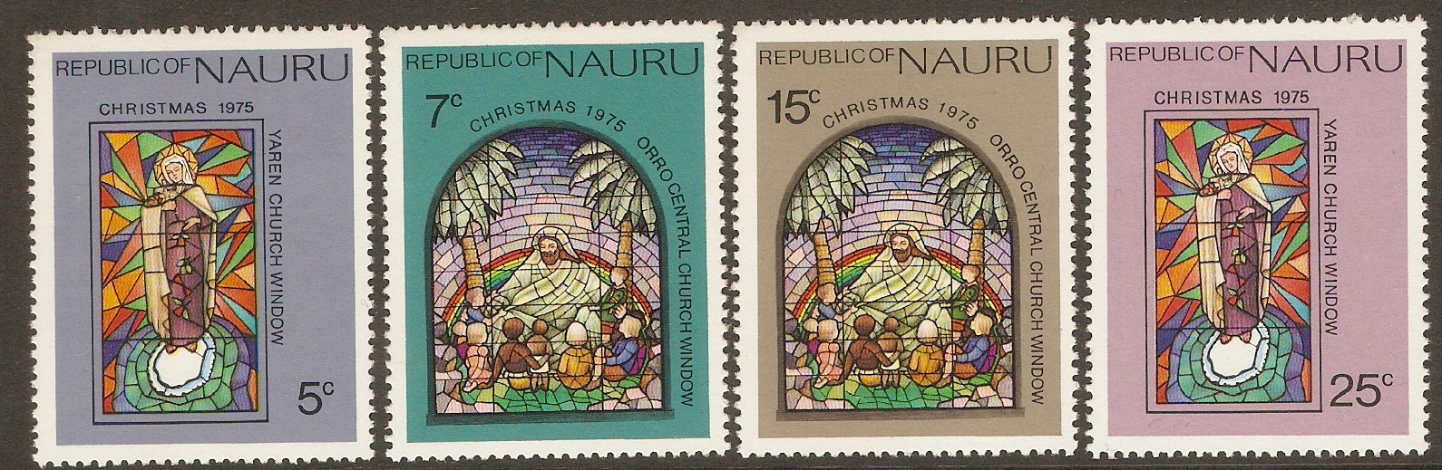 Nauru 1975 Christmas set. SG139-SG142.