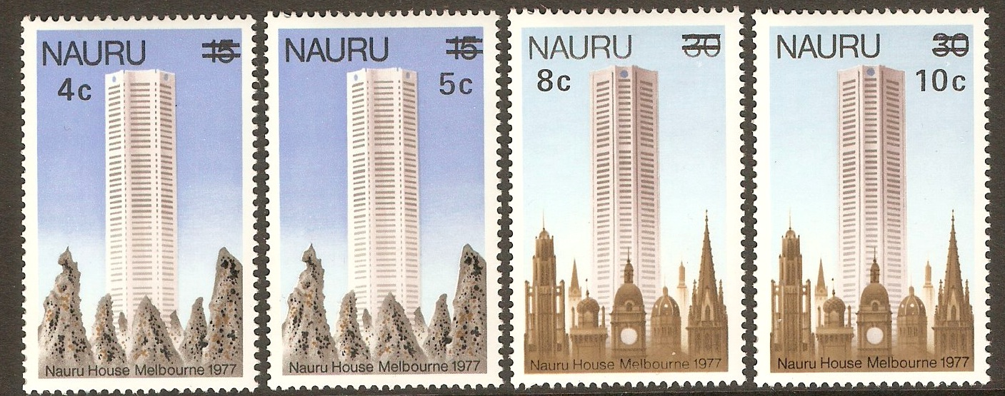 Nauru 1978 Surcharge set. SG170-SG173.