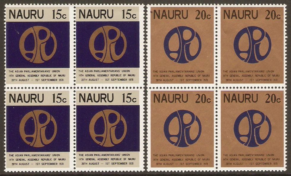 Nauru 1978 Parliamentary Assembly Set. SG191-SG192.