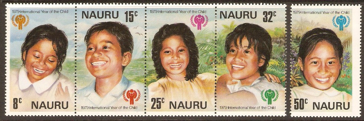 Nauru 1979 Child Year Set. SG211-SG215.