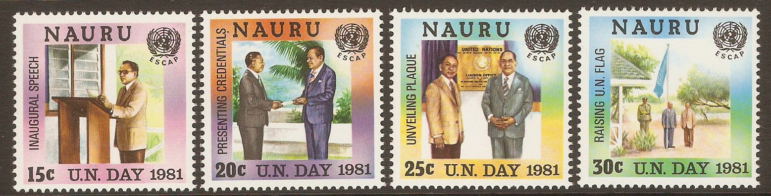 Nauru 1981 UN Day set. SG244-SG247.