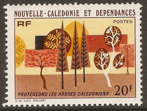 New Caledonia 1977 20f Nature Protection. SG584.
