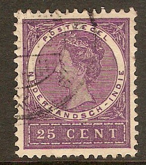 Netherlands Indies 1902 25c Deep violet. SG135.