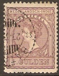 Netherlands Indies 1902 1g Dull lilac. SG102.