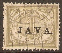 Netherlands Indies 1908 1c Olive-green. SG143.